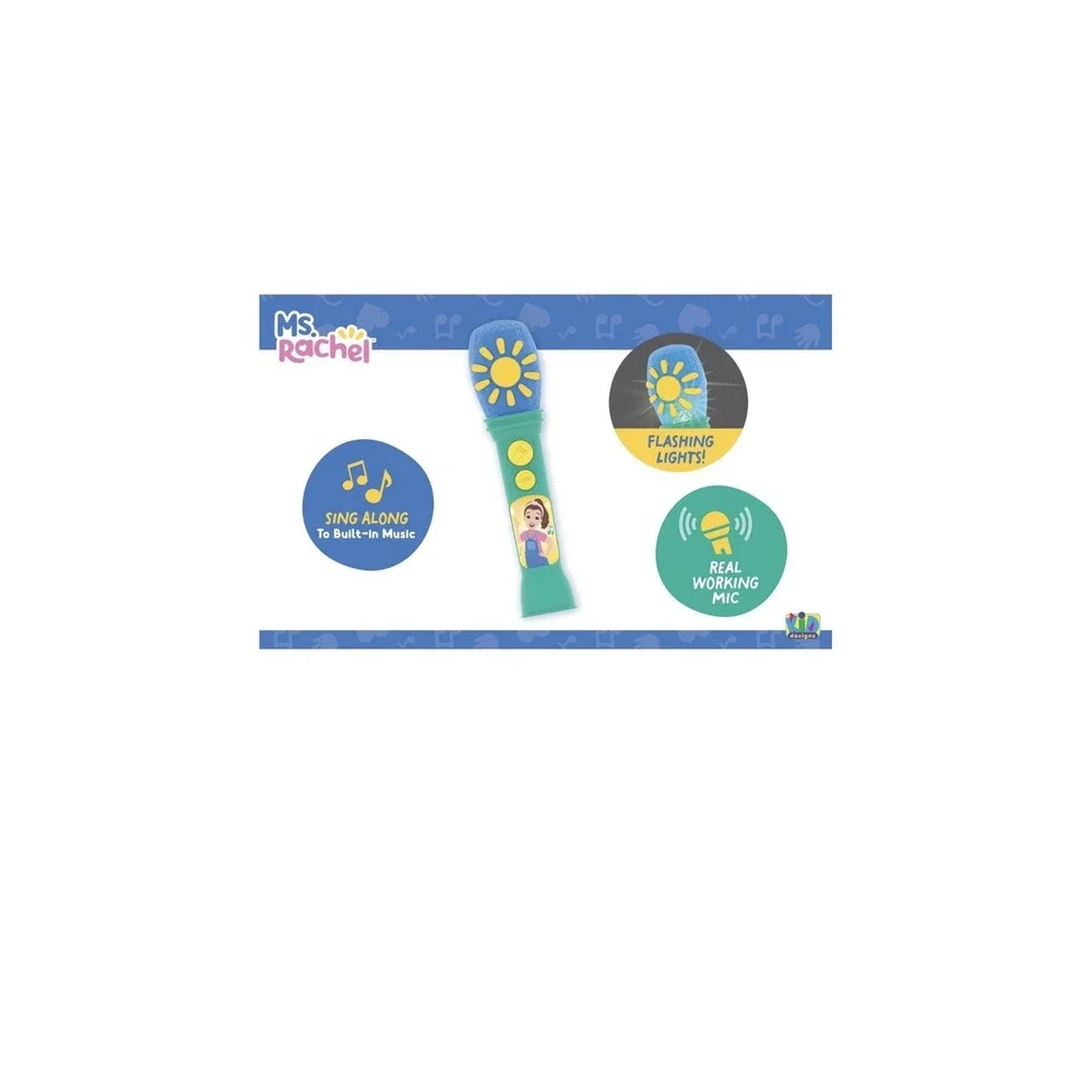 Ms Rachel Microphone Toy for Toddlers with Built-in Music and Lights Designed‎